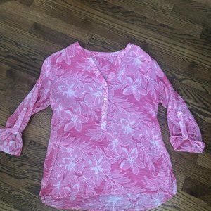 Tommy Bahama Pink Floral Shirt